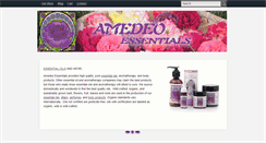 Desktop Screenshot of amedeoessentials.com