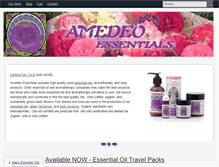 Tablet Screenshot of amedeoessentials.com